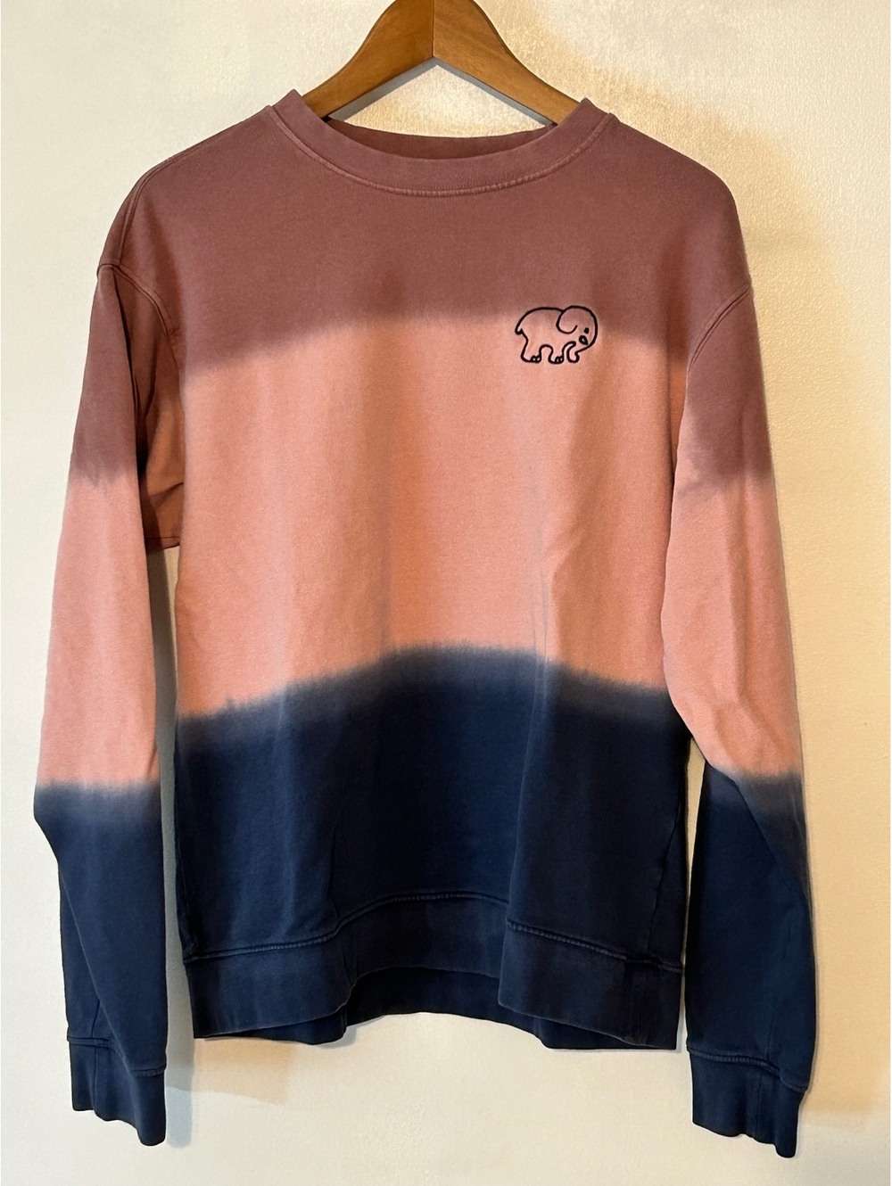 Ivory Ella Tie-Dye Organic Cotton Sweatshirt, Size L